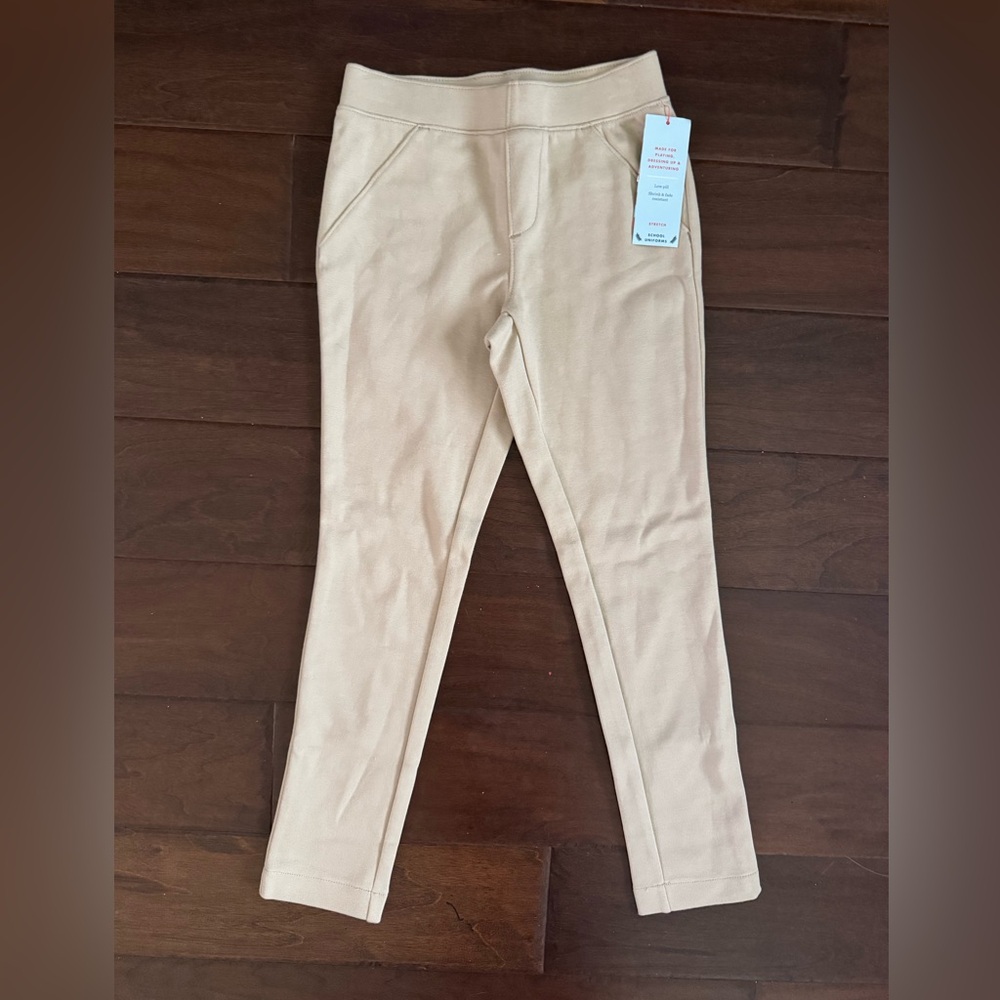 Cat & Jack Girls uniform pants size S (6/7) NWT